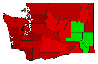 1958 Washington County Map of General Election Results for Initiative