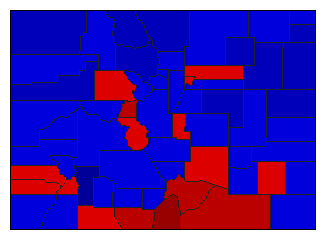 1958 Colorado County Map of General Election Results for Attorney General