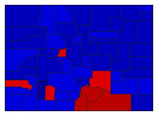 1962 Colorado County Map of General Election Results for Attorney General