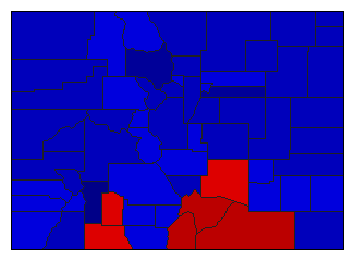 1966 Colorado County Map of General Election Results for Attorney General
