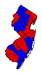 1970 New Jersey County Map of General Election Results for Senator
