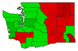 1970 Washington County Map of General Election Results for Referendum