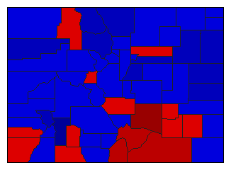 1970 Colorado County Map of General Election Results for Attorney General