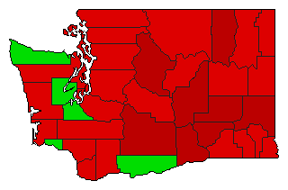 1975 Washington County Map of General Election Results for Referendum