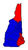 1978 New Hampshire County Map of General Election Results for Senator