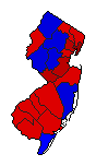 1978 New Jersey County Map of General Election Results for Senator