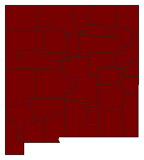 1978 New Mexico County Map of General Election Results for Attorney General