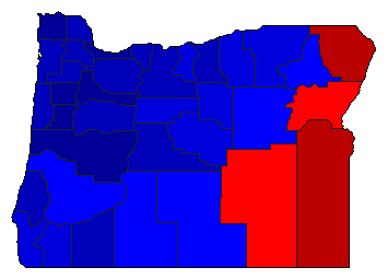 1978 Oregon County Map of Republican Primary Election Results for Senator