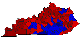 1979 Kentucky County Map of General Election Results for Agriculture Commissioner