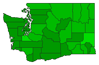 1979 Washington County Map of General Election Results for Initiative
