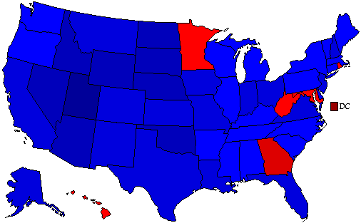 1980  County Map of General Election Results for President