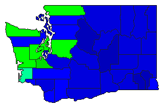 1980 Washington County Map of General Election Results for Attorney General