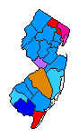 1981 New Jersey County Map of Republican Primary Election Results for Governor
