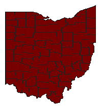 1982 Ohio County Map of Democratic Primary Election Results for Attorney General