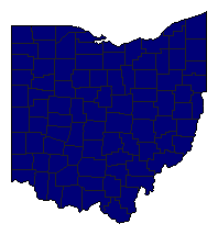 1982 Ohio County Map of Republican Primary Election Results for Attorney General