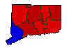 1982 Connecticut County Map of General Election Results for Attorney General
