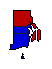 1984 Rhode Island County Map of General Election Results for State Treasurer