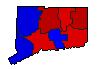 1986 Connecticut County Map of General Election Results for State Treasurer