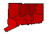 1986 Connecticut County Map of General Election Results for Attorney General