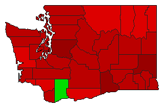 1987 Washington County Map of General Election Results for Referendum