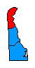 1992 Delaware County Map of General Election Results for President