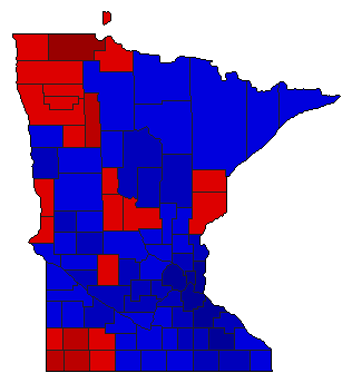 1994 Minnesota County Map of Republican Primary Election Results for Governor