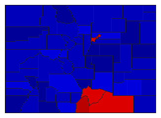 1994 Colorado County Map of General Election Results for Attorney General