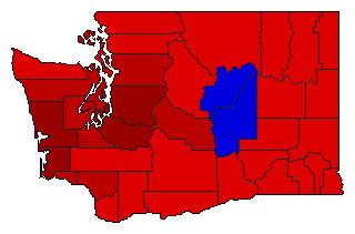 1996 Washington County Map of General Election Results for State Auditor