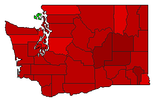 1997 Washington County Map of General Election Results for Initiative