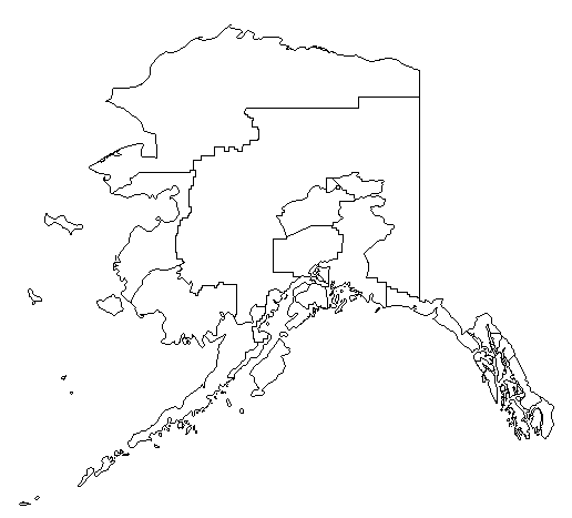1998 Alaska County Map of Open Primary Election Results for Governor