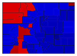 1998 Colorado County Map of Republican Primary Election Results for Governor