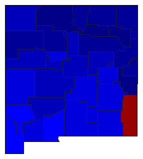 2000 New Mexico County Map of Republican Primary Election Results for Senator
