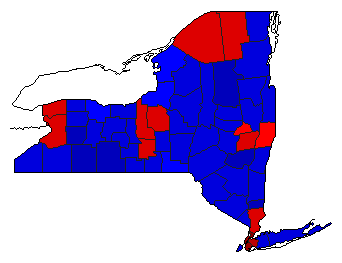 2000 New York County Map of General Election Results for Senator