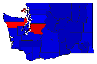 2000 Washington County Map of General Election Results for Comptroller General
