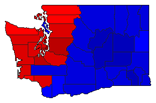 2000 Washington County Map of General Election Results for Insurance Commissioner