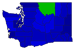2000 Washington County Map of Republican Primary Election Results for Lt. Governor