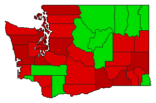 2000 Washington County Map of General Election Results for Initiative
