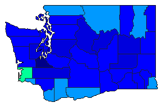 2000 Washington County Map of Republican Primary Election Results for Secretary of State