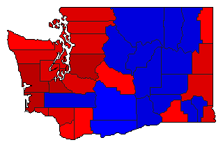 2000 Washington County Map of General Election Results for State Treasurer