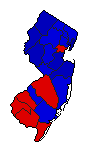 2001 New Jersey County Map of Republican Primary Election Results for Governor