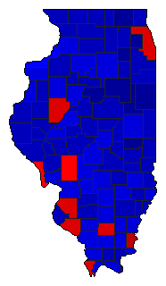2002 Illinois County Map of General Election Results for State Treasurer