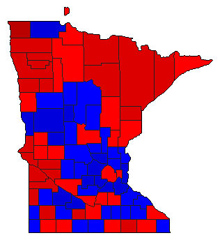 2002 Minnesota County Map of General Election Results for State Auditor