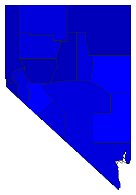 2002 Nevada County Map of General Election Results for State Treasurer
