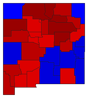 2002 New Mexico County Map of General Election Results for Attorney General
