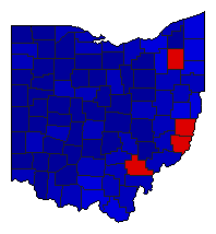 2002 Ohio County Map of General Election Results for Attorney General
