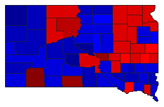 2002 South Dakota County Map of General Election Results for Attorney General