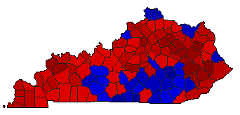 2003 Kentucky County Map of General Election Results for State Treasurer