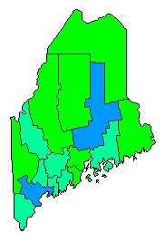 2003 Maine County Map of Special Election Results for Referendum
