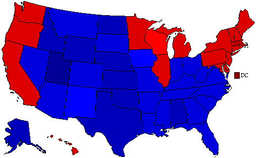 2004  County Map of General Election Results for President