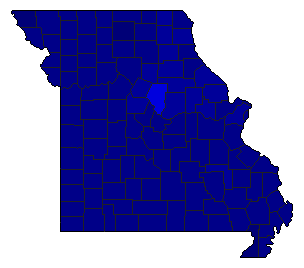 2004 Missouri County Map of Republican Primary Election Results for Attorney General